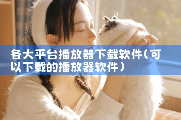 各大平台播放器下载软件